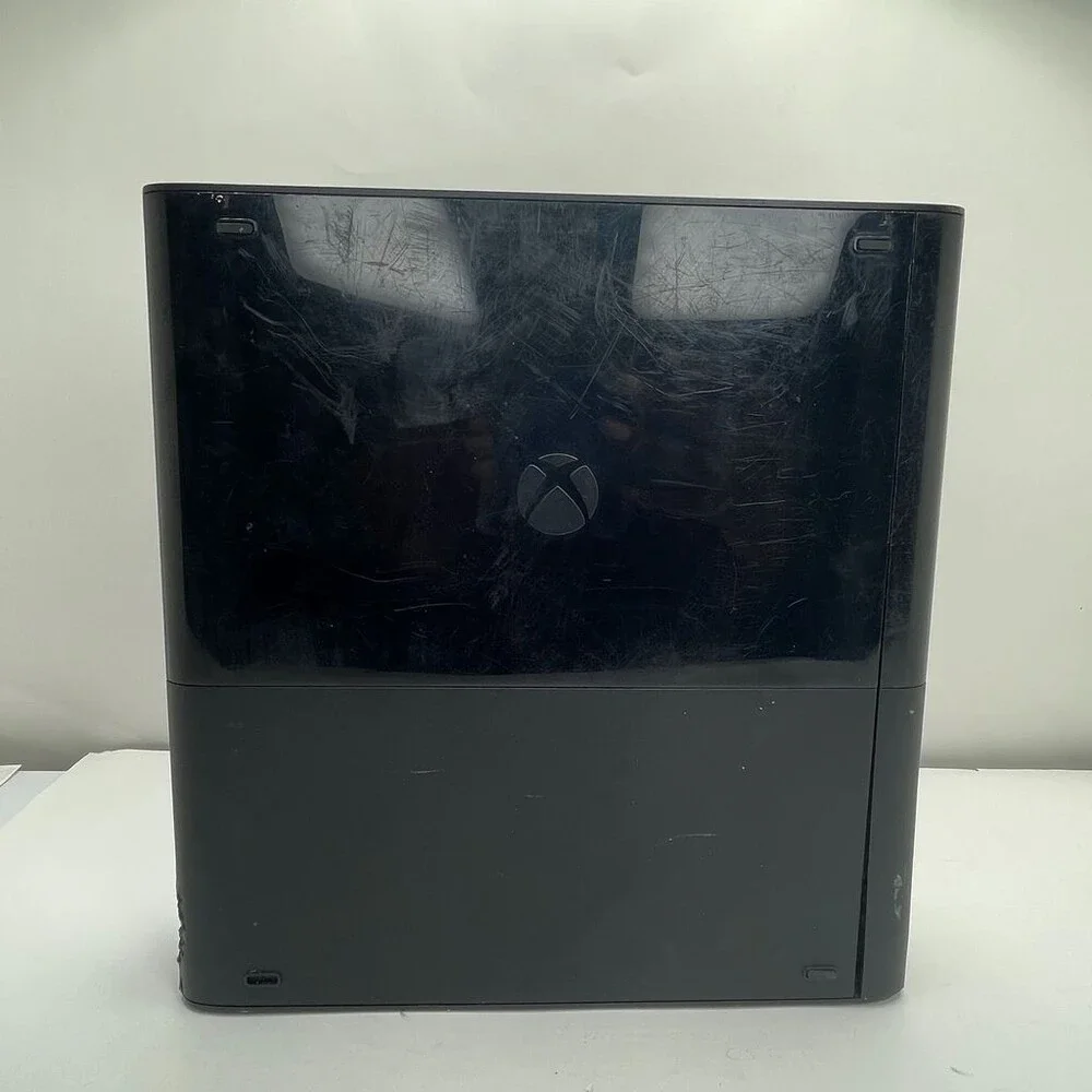 Black Microsoft Xbox 360 E Model 1538 Slim Console Only *FOR PARTS / READ*